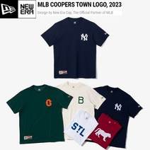 뉴에라 MLB 쿠퍼스 타운 로고 반팔 티셔츠 모음 7673434313