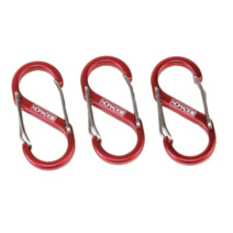 노마드캠핑 S 카라비너 5.5cm, 레드, 6개입