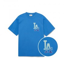 MLB 베이직 빅로고 반팔 티셔츠 LA Blue
