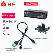 ew11a 무선 네트워킹 장치 modbus tpc rj45 rs485 to wifi 직렬 서버 dtu, 키트 3