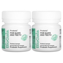 BioGaia 바이오가이아 프로덴티스 프로바이오틱스 로젠지 민트 30정 2팩, 1개, 기본