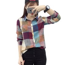 베러댓걸 파파야 체크남방