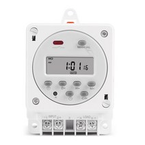 타이머스위치 타임스위치 전자식 디지털 간판tm618e lcd 스마트 220v 12v ac 7일 프로그래머블 타이머 스위치 릴레이 전원 출력 16a 컨트롤러 장착 베이스 포함, cn101e 220v