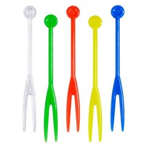 과일 포크 파티 이쑤시개 칵테일 픽 홈파티 집들이 100pcs 9cm 플라스틱 52, 좋아 모양 포크