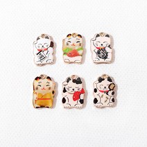 [7020-G]에폭펜던트 마네키네코 10.5x16mm 1개