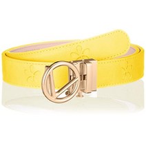 캘러웨이 C22192201 봄 여성용 벨트 인조가죽 세레이션 골프, 1060_ 옐로우