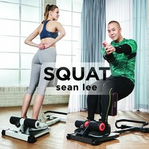 [KT알파쇼핑]이화에스엠피 숀리 뉴 올인원 스쿼트 머신 자세 운동 기구 하체 허벅지, 화이트