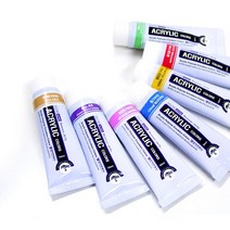 아크릴물감 스텐실용물감 아크릭 스텐실자재 스텐실 물감, 12색세트 7.5ml