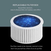가정용 자외선 UV 공기 청정기 휴대용 트루 H13 헤파 및 탄소 필터, [02] Filter Element