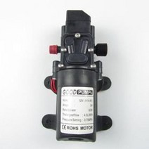 펌프 부품 연결 부속품 자동 유량 스위치 6LMin DC12V 70W 130PSI 다이어프램 워터 소형 안전 고압 자체 프라이밍 1 개, 4+12V