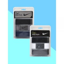 나이키골프 3팩 남녀공용 골프 벨트 세트 DS5006NIKE 3PACK GOLF BELT, 03. 푸투라 웹벨트 블랙