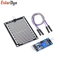 강우센서 우적센서 레인샌서 레인센서 모듈 ARDUINO 로봇 래인 샌서 레인 센서 물 빗방울 감지 모듈 빗방울 빗물감지 눈 우천 습도 arduino 릴레이 제어 빗 54, 3.3v-5v