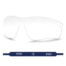 오클리 레이다 렌즈 트라이브 호환렌즈 레이다 패스 리필렌즈 교체, R403 클리어（임팩트）＋스포츠스트랩