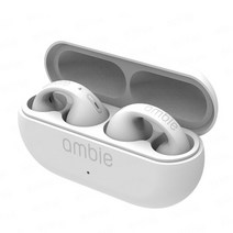 골전도 이어폰 블루투스 Ambie-사운드 이어커프 귀 골전도 이어링 무선 블루투스 이어폰 Auriculares 헤, 01 White