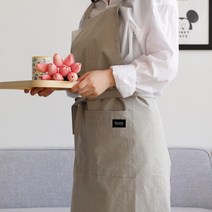 소노 순면 피그먼트 베이직 앞치마4color, 문그레이