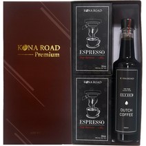 일음쇼핑^^m코나로드 에스프레소 와 더치커피 프리미엄 선물세트 업소용 원두 원액 가정용 용커피 고급일medi^^, ab^^선택없는