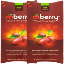 임베리 미라클 후르츠 타블렛 10정 2팩 mberry Miracle Fruit Tablets