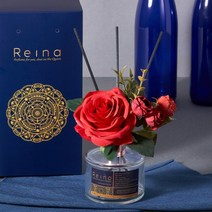 REINA PERFUME 아로마 레드장미 플라워디퓨저 150ml, 옵션선택:투명화분병/유칼립투스