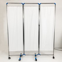 병원스크린 접이식 가림막 의료 미용 클리닉 한의원, 3단 화이트