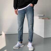 남자 빈지드 데님 진 4color 봄 여름 가을 겨울 면 흑청 연청 청 바지 옷 코디