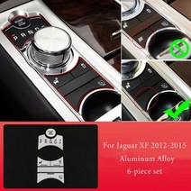 자동차튜닝 재규어 XF 1215 용 자동차 액세서리 중앙 제어 멀티미디어 버튼 스티커 에어컨 스티커, 6