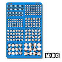 MSWZ MX001-006 금속 에칭 시트 부품 모델 수정 액세서리 어셈블리 도구 군사 DIY, 03 MX003