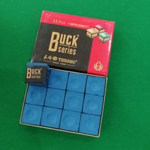 당구용품 초크 포켓볼 업소용 대 아담 당구공 명품 당구용품 세트 큐 당구장 청색 개인용 4구, 벅블루 A클래스 12알 (1팩)