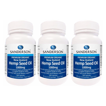 샌더슨 오가닉 헴프 씨드 오일 1000mg 100캡슐 X3