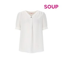 SOUP NC 불광 SH04 V넥 반팔 블라우스 OY5SSQ8 21