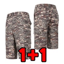 [늑대와여우] 1+1원플러스원 남성 밀리터리 7부바지 여름 작업복바지 카고 건빵바지 빅사이즈