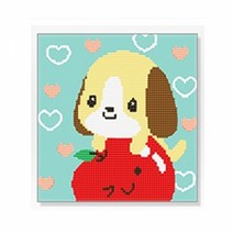 DIY 보석십자수 12간지 강아지 20x20, 단품