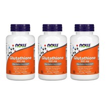 NOW Glutathione 글루타치온 500 mg 60 veg 캡슐 X 3팩