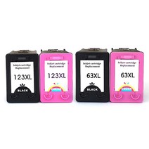 HP63 잉크 HP123 XL 잉크 Deskjet HP2130 HP2131 HP2132, HP 63XL 검정