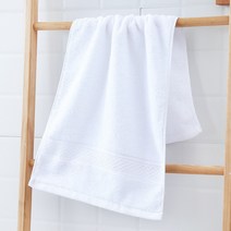 DFMEI.면 수건. 타월.Towel--대나무 선물세트 32피스 무지 와이드 단조타월 샤워타월 3종세트 선물세트, 레인보우 화이트, 74*34