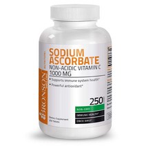 브론슨 아스코르빈산 나트륨 무취 비타민 C 1000mg 250정 1개, 1팩