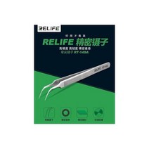 Relife 정밀 족집게 스테인레스 정전기 방지 구부러진 스트레이트 핀셋 휴대 전화 수리, 14SA