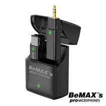 비맥스 BePro-01(3.5) 3극 3.5mm 1채널무선핀마이크 라이브 줌화상회의 줌수업 유튜브용마이크, 3.5mm(4극젠더 미포함)