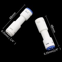 농사 원예 워터 커넥터 스트레이트 백스톱 밸브 1/4mm 635mm 퀵 푸시핏 튜브 논리턴 편도 체크 정원 5 개, 4분의 1, 6.35mm