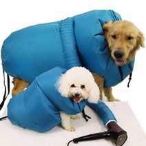 고양이 드라이룸 드라이기 강아지건조기 샤오미 애완 동물 건조 가방 접는 개 헤어 드라이어 상자 블로우 손질 불고 목욕 옷, 파란+XL (30-45kg)