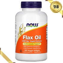 나우푸드 아마씨유 1000mg 120정 베지 소프트젤 오메가3 아마 오일, 1개