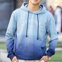 하트비트 남성용 샤아른 후드티 베이직핏 그라데이션 배색 긴팔 티셔츠 커플룩 단체복