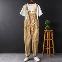 해외출고상품 남자 점프슈트 멜빵바지 작업복슈트빈티지 점프슈트 남자 트렌드 커플 와이드 힙합 오버롤 남자 -67063