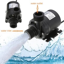 순환모터 수중 온수순환용 보일러 순환용 24V DC 워터 펌프 800L/H 5M 태양 브러시리스 모터 순환 분, 03 24V