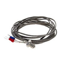 Othmro Thermocouple Temperature Sensors Industrial Thermometer 0-800±1.5% ℃ Silver 1pcs 3m, 1