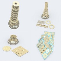 페이퍼락 피사의사탑만들기 건축물만들기 3D퍼즐 조립퍼즐 3D입체퍼즐