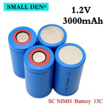 전동릴배터리 sc 3000mah 21410ni-mh1.2v 충전식 방전 속도 15c, 20개