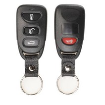 자동차키 차량용스마트키Jingyuqin 10ps 2/3/4 버튼 원격 키 셸 제어 Fob 케이스 2 + 1 공황 현대 elantra, 04 3b with panic