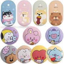 귀여운 전자 핫팩 캐릭터 손난로 보조배터리 BT21 라인프렌즈 시로앤마로 충전식 손난로, 07. 손난로 망