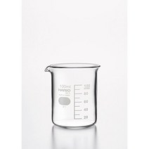 HARIO 표준 스케일 100ml 010020-10051A 36 조각을 가진 Sibata Scientific Beaker, 1개, 1ml