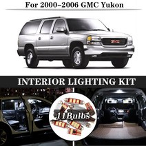 차박 필수템흰색 전구 LED 자동차 조명 인테리어 키트 2000-2006 GMC 유콘지도 돔 트렁크 글러브 박스 램프, 01 White